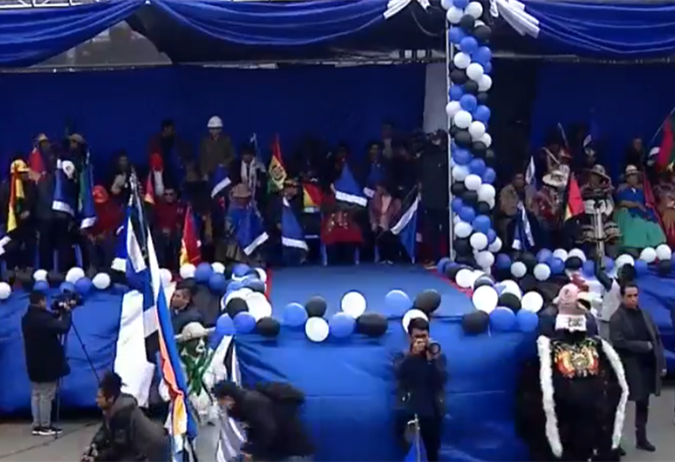 Congreso del MAS arcista en El Alto. Captura de video