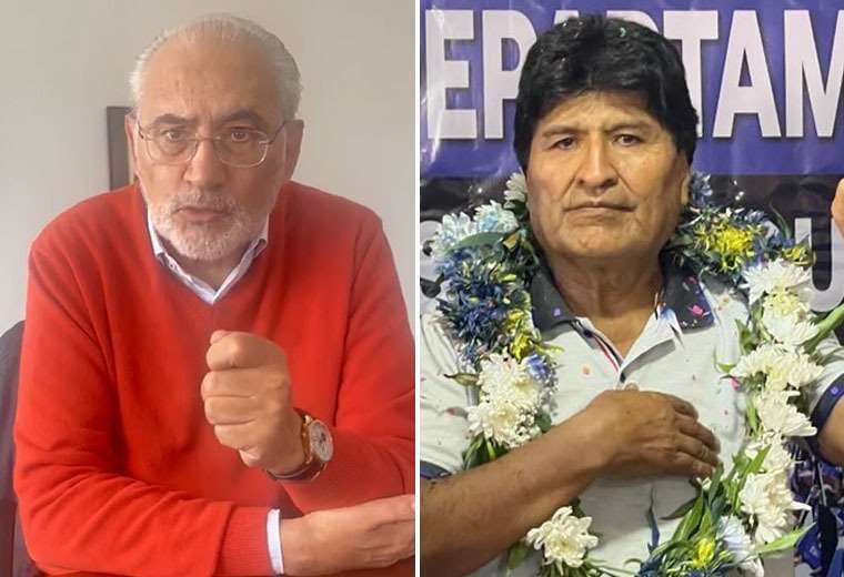 Expresidentes Carlos Mesa y Evo Morales