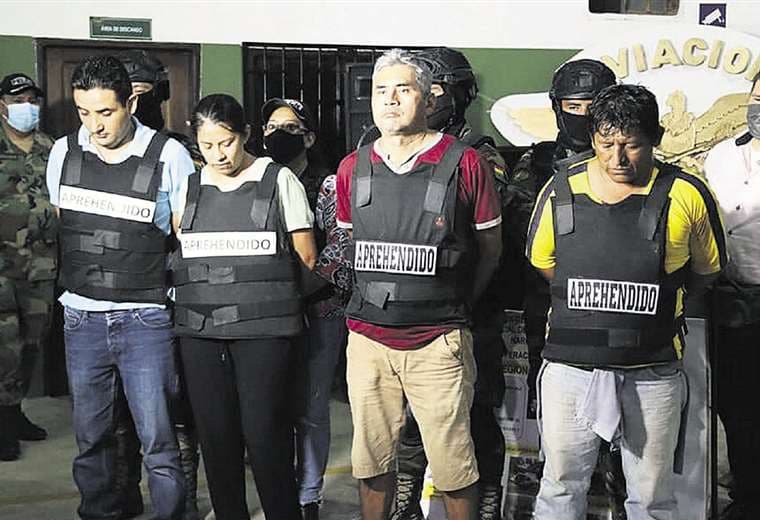 Los cuatro ciudadanos bolivianos fueron aprehendidos cuando transportaban droga