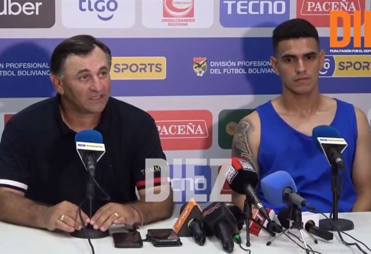 Bustos y Gómez asistieron a la conferencia de prensa. Foto: Captura de pantalla