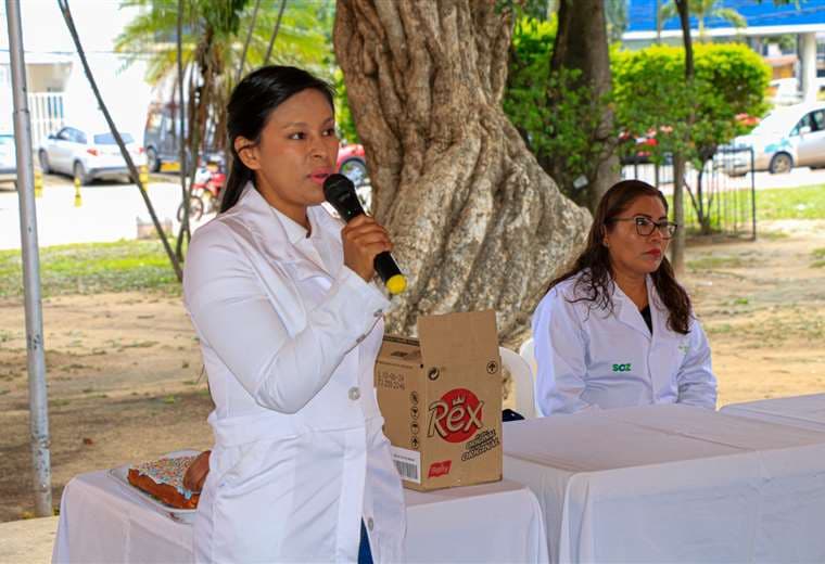 Feria de salud por el día de la hemofilia. Foto: SEDES