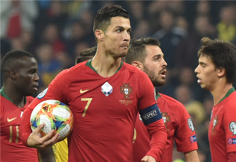 Cristiano Ronaldo jugador de la selección de Portugal. Foto: AFP