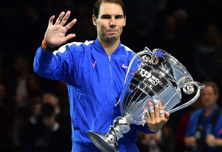 Rafael Nadal no pudo ganar las Finales ATP la pasada semana, pero termina como el mejor del año. Foto: AFP