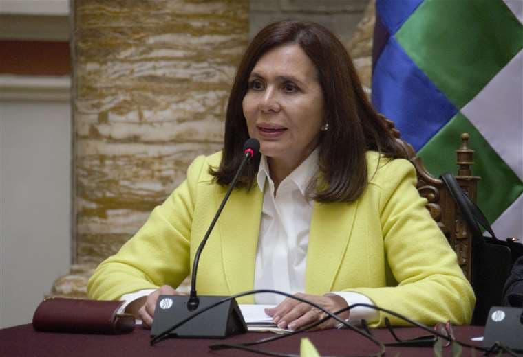 La canciller Karen Longaric señaló que Bolivia respeta los tratados diplomáticos. Foto: ABI