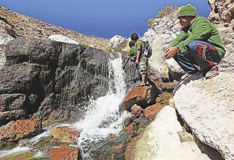 Las aguas del Silala, en Potosí, son objeto de una demanda internacional instalada por Chile. Foto: ARCHIVO