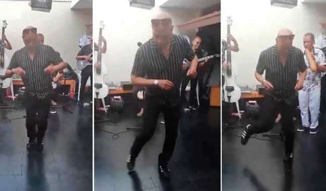 Roberto Mosquera, sorprendió bailando salsa. Foto. Internet 