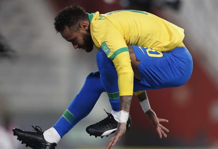 Neymar marcó tres goles en la victoria de Brasil. Foto: AFP