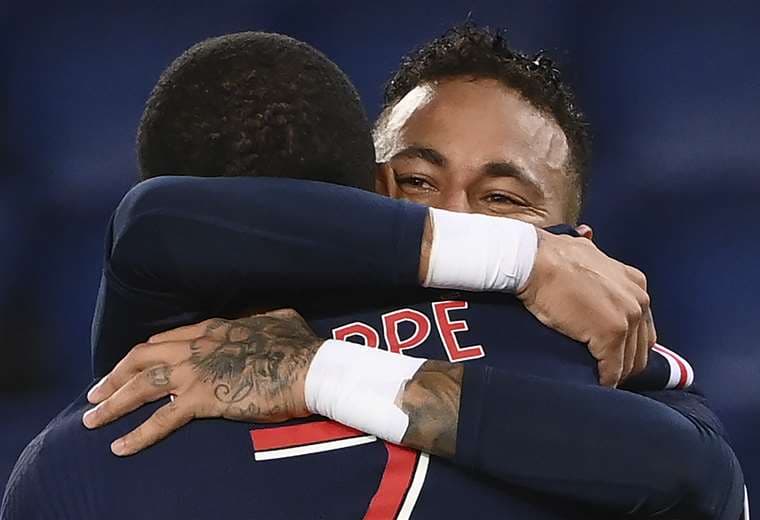 Neymar celebrando el segundo gol del partido. Foto: AFP