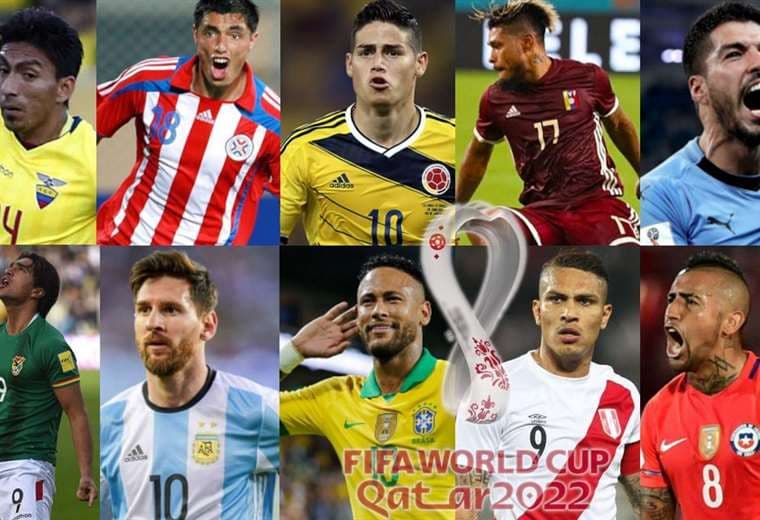 Figuras de las 10 selecciones que jugarán las eliminatorias rumbo a Catar 2022. 