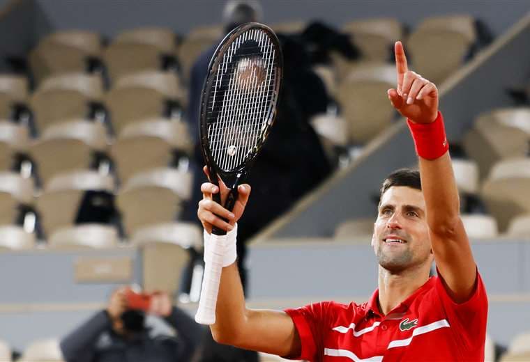 Novak Djokovic derrotó este viernes al griego Stefans Tsitsipas. Foto: AFP