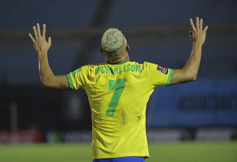 Richarlison, goleador de la selección brasileña. Foto: AFP