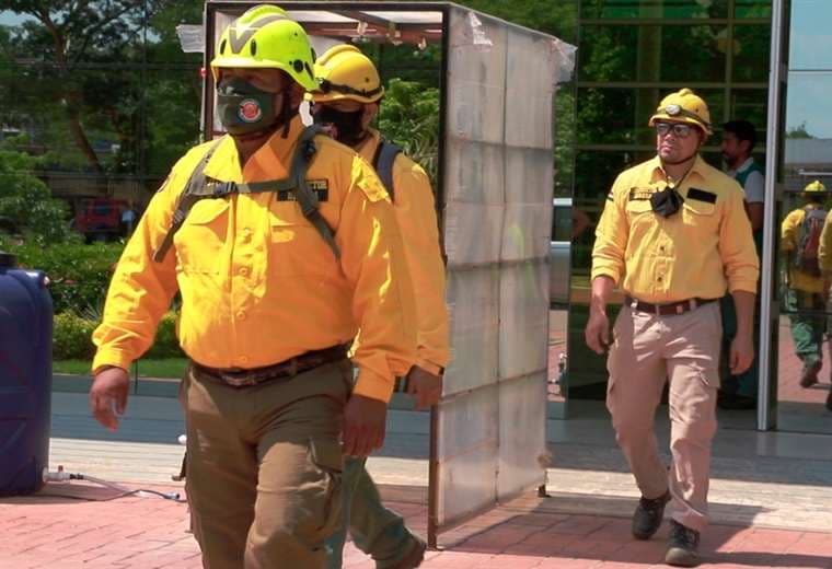 El la Gobernación hay un equipo de 12 bomberos forestales instructores. Foto: Gobernación