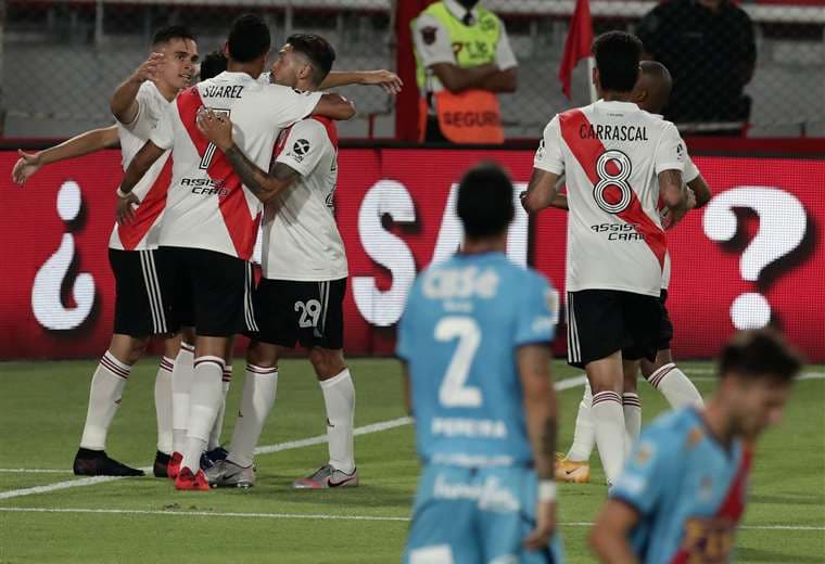 River Plate enfrentará a Boca el sábado en la Bombonera. Foto: AFP