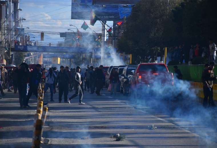 Los incidentes registrados en El Alto I Foto: APG Noticias.