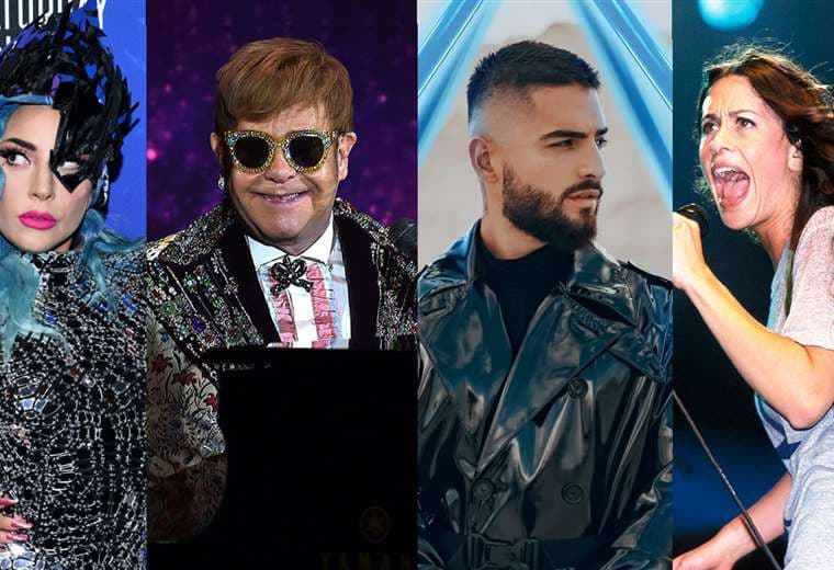 Lady Gaga, Elton John, Maluma y Alanis Morissette participarán de este show. Fotos: internet
