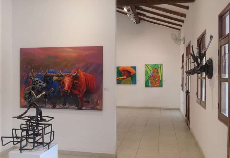 Algunas de las obras que están a la venta a través de la Casa  Melchor Pinto 