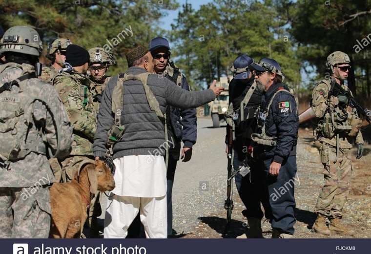 Miembros de las fuerzas de seguridad de EEUU  en Afganistán. Foto Internet