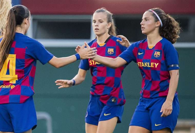 El equipo del Barcelona será proclamado campeón de la liga femenina en España. Foto: Internet