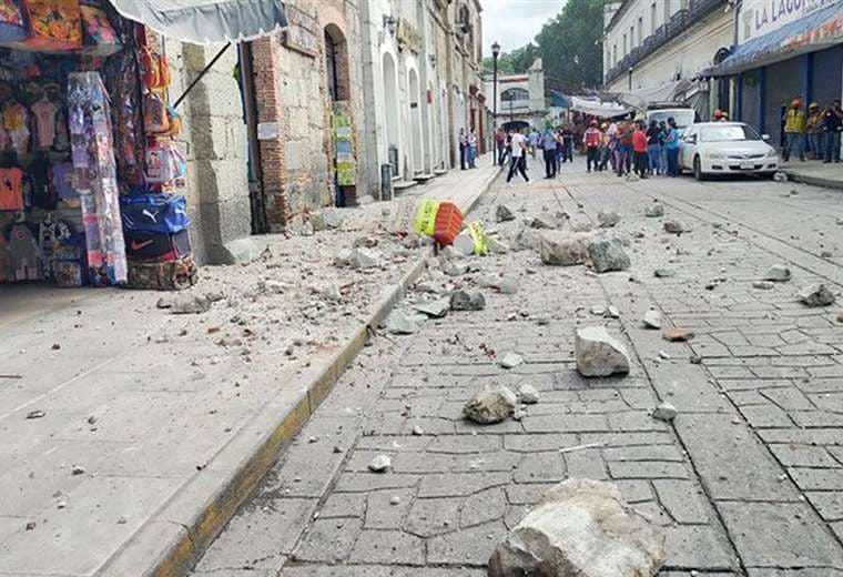 Las calles de Oaxaca sufrieron daño