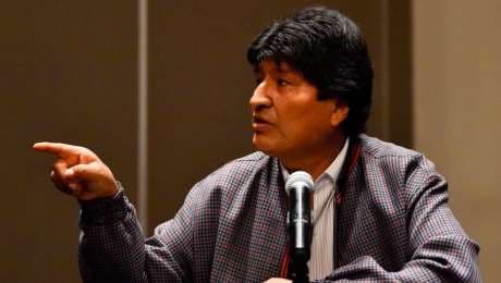 Evo Morales escribió en Twitter este lunes