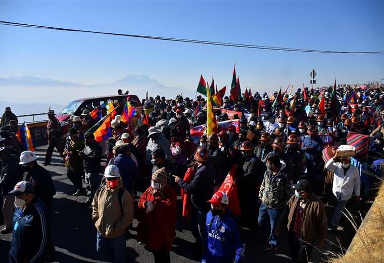 Nuevas movilizaciones se concentrarán en La Paz.  Foto: APGNoticias