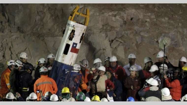 El rescate de los mineros. Foto Internet