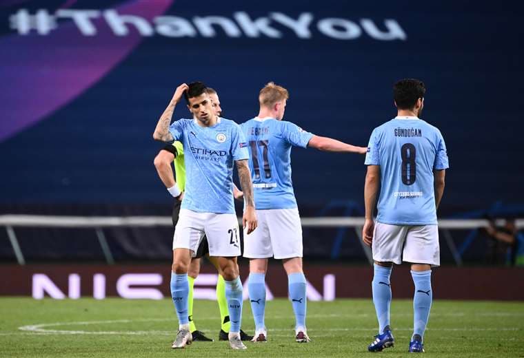 Manchester City perdió este sábado ante Lyon y suman otra decepción en la Champions. No pudieron llegar a semifinales. Foto: AFP