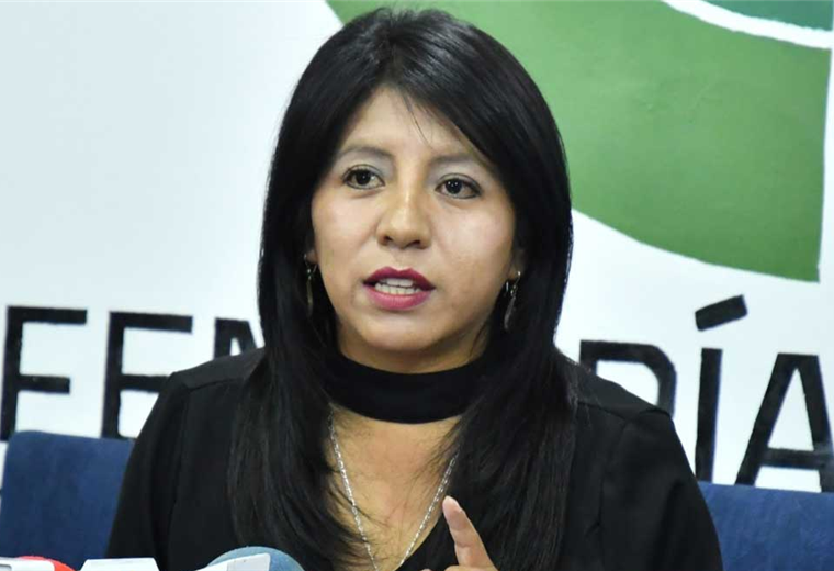 Nadia Cruz, defensora del pueblo de Bolivia. Foto. Internet 