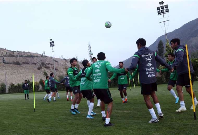 La selección entrenó ayer solo en un turno en el complejo de Villa del Sol. Foto: P. FBF