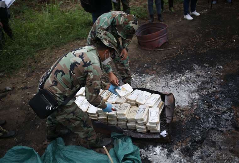 La cocaína incautada (Foto: AFP)