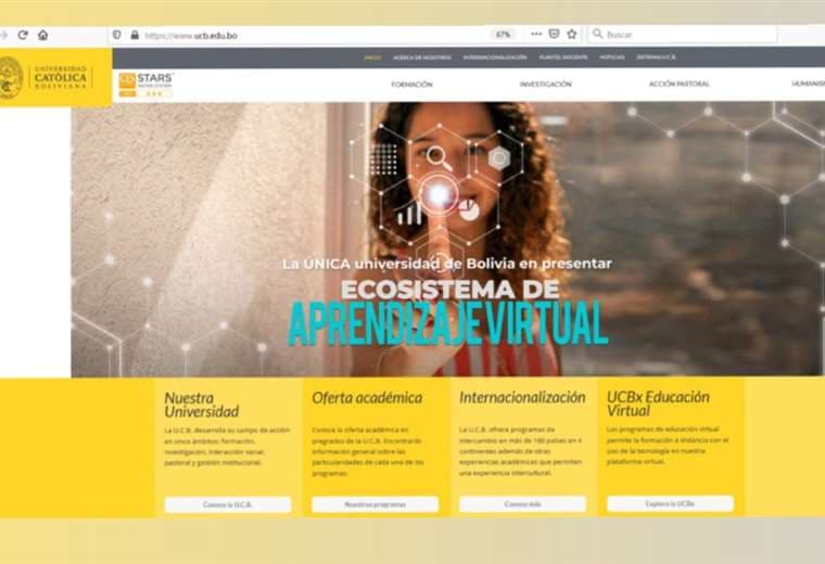 Nueva página web de la Universidad Católica Boliviana