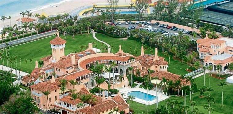 Vista panorámica de la mansión Mar a Lago de propiedad de Donald Trump