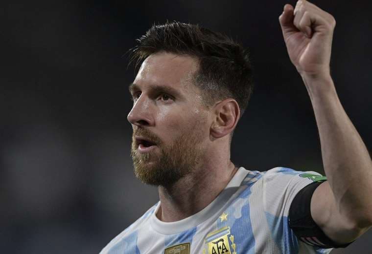 Messi marcó el primer gol de Argentina contra Uruguay. Foto: AFP