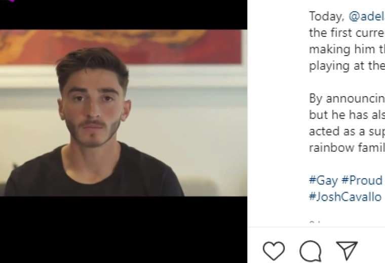 Captura de pantalla del video que Cavallo publicó en su cuenta de Instagram