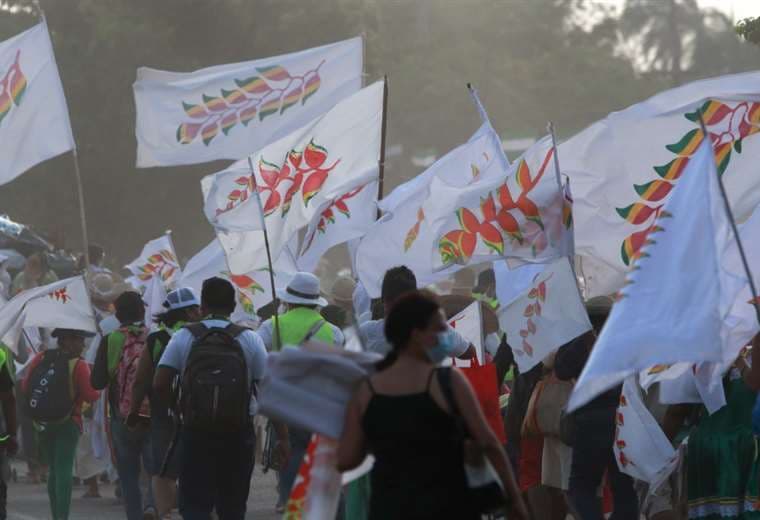 La XI Marcha Indígena arribó el viernes a Santa Cruz de la Sierra (Foto: Ipa Ibáñez)