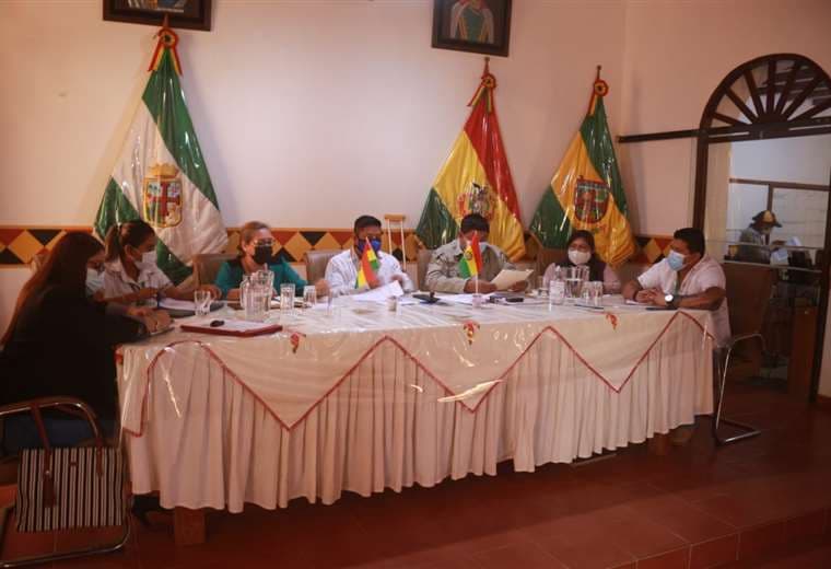 Sesión del concejo municipal de Concepción