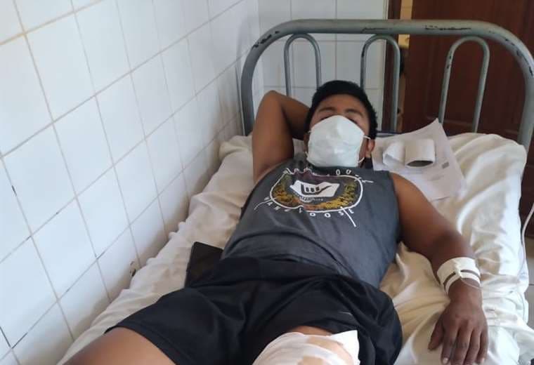Mauricio Poiquí se recupera en un hospital tras ser herido de bala/Foto Limber Cambará