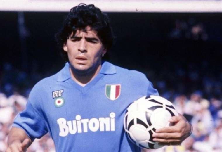 Maradona, la eterna figura del Nápoles italiano. Foto: Internet