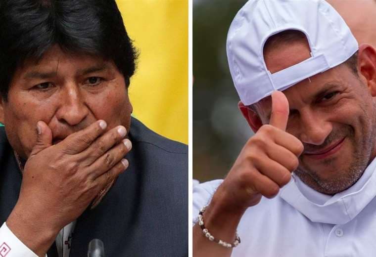 Evo Morales y Luis Fernando Camacho. Foto: Archivo EL DEBER