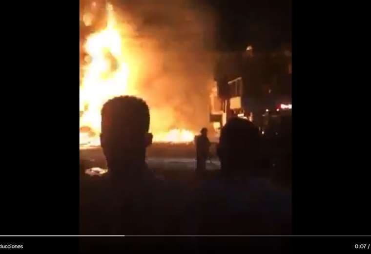 Explosión de camión en Haití/Foto: Captura de imagen de video