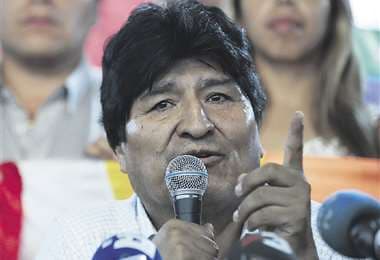 Evo Morales arremete nuevamente contra los medios. ARCHIVO
