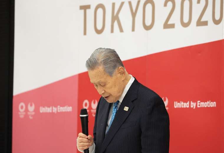 Yoshiro Mori, presidente del comité de organización de los Juegos Olímpicos de Tokio. AFP
