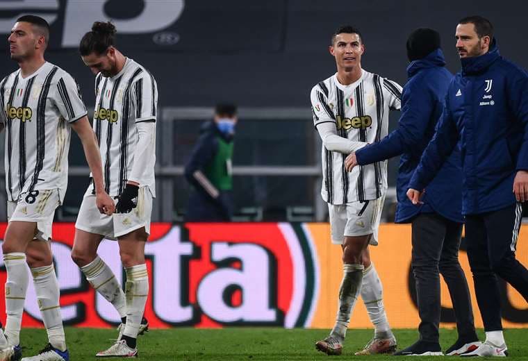 La felicidad de los jugadores de la Juventus. Foto: AFP