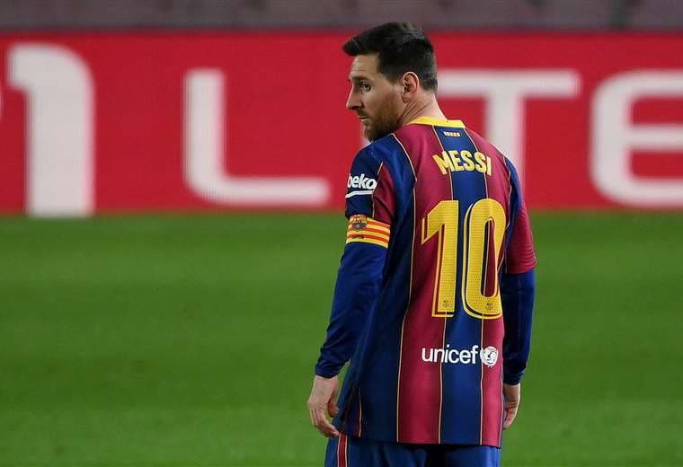 Messi jugó este lunes su partido número 767 con la camiseta del Barcelona. Foto. AFP