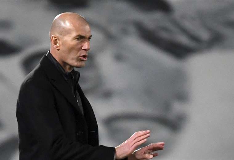 Zinedine Zidane, DT del Real Madrid. Foto: AFP