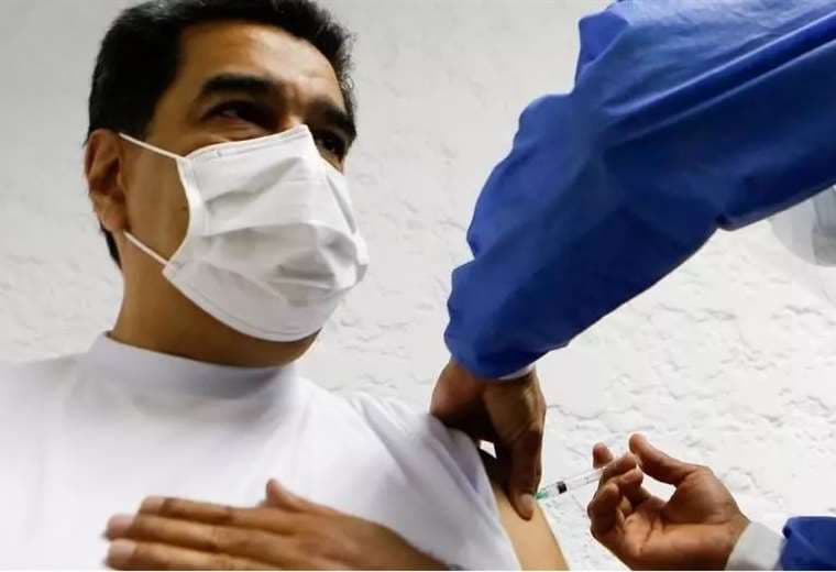 El presidente de Venezuela, Nicolás Maduro, se vacunó a principios de marzo