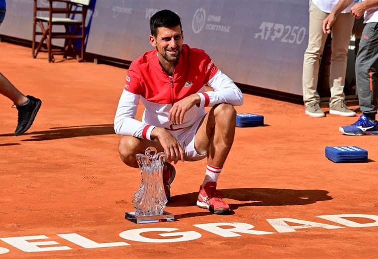 Novak Djokovic, de 34 años, no para de ganar títulos. Foto: AFP