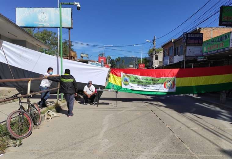 Los cívicos de Yacuiba que bloquearon esperan a las autoridades para negociar