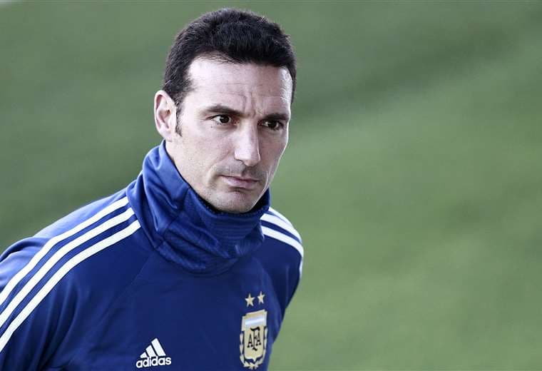 Lionel Scaloni, entrenador de la selección argentina. Foto: AFP