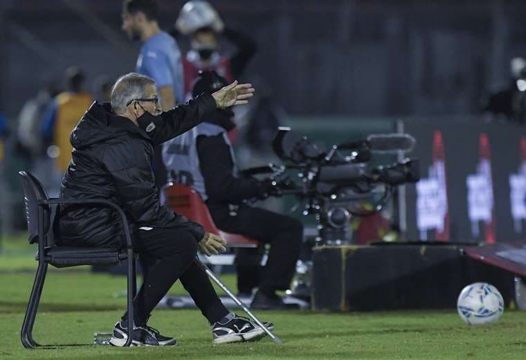 Washington Tabárez, entrenador de la selección uruguaya. Foto: AFP